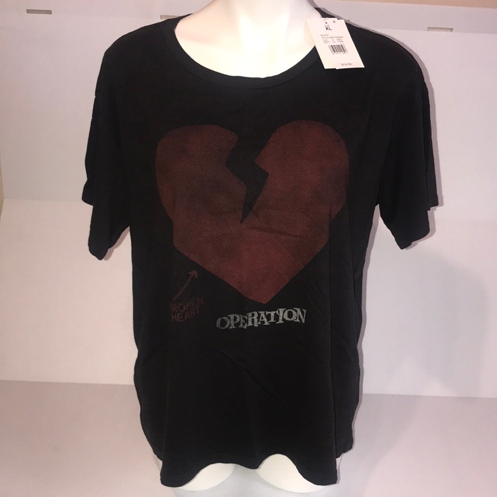 “Operation” women’s T-shirt BLK 🆕 SZ XL